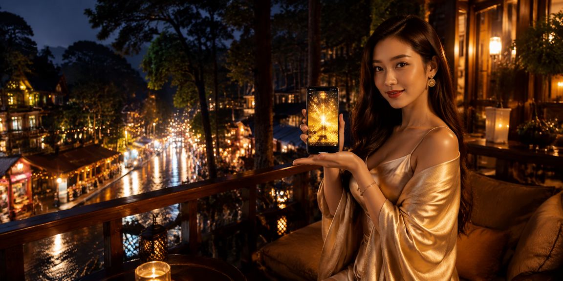 Không khí casino trực tuyến Việt Nam với bàn bài và ánh đèn sân khấu